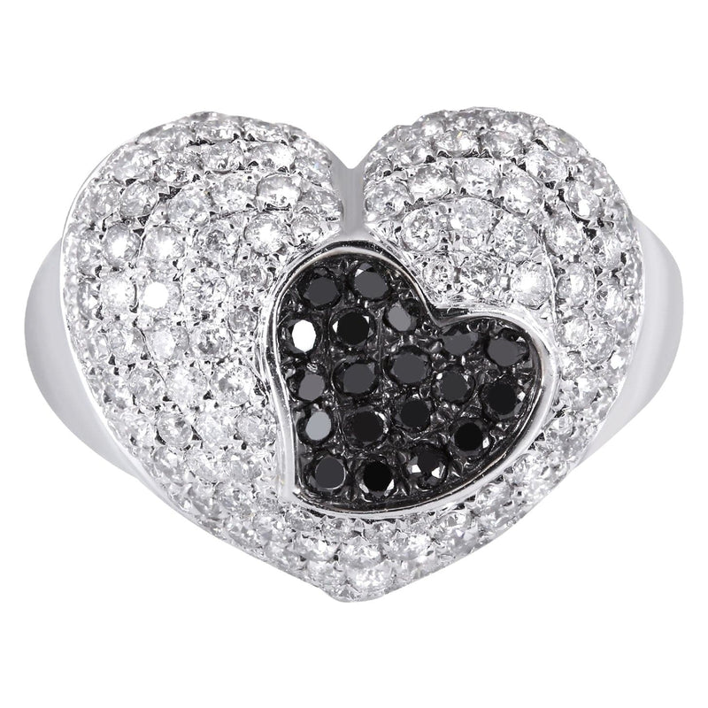 14K Ladies Black Diamond Cocktail Ring | 1.62 Carats | 7.92 Grams