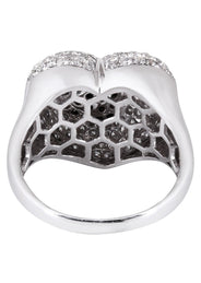 14K Ladies Black Diamond Cocktail Ring | 1.62 Carats | 7.92 Grams