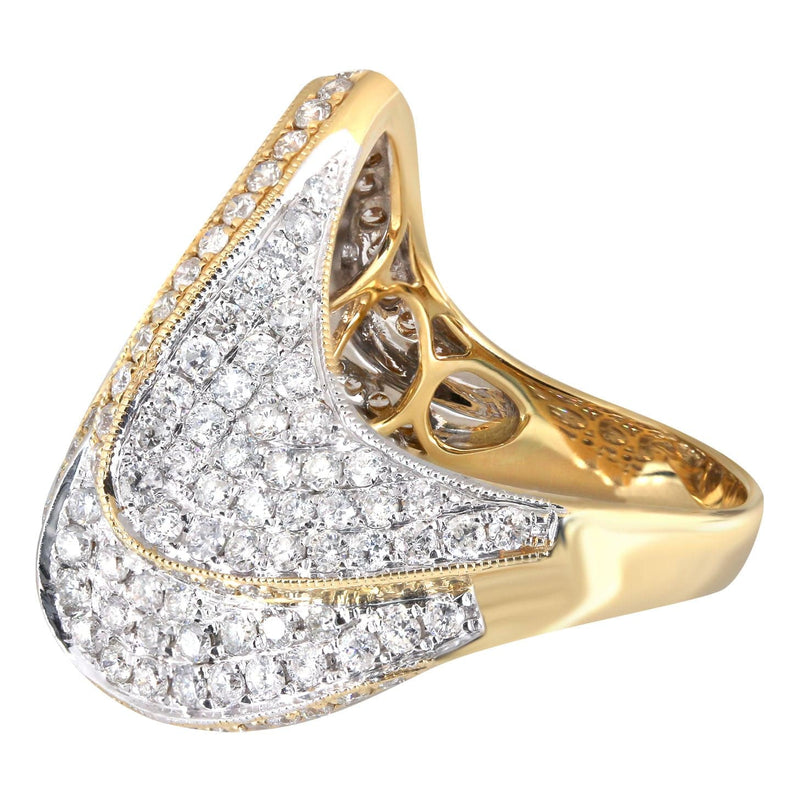 14K Ladies Diamond Cocktail Ring | 2.78 Carats | 10.23 Grams