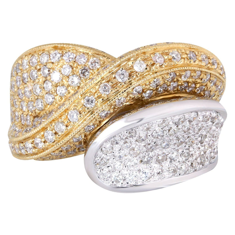 14K Ladies Diamond Cocktail Ring | 1.85 Carats | 12.13 Grams