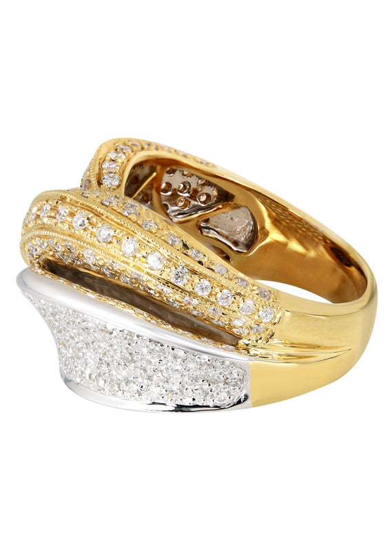 14K Ladies Diamond Cocktail Ring | 1.85 Carats | 12.13 Grams