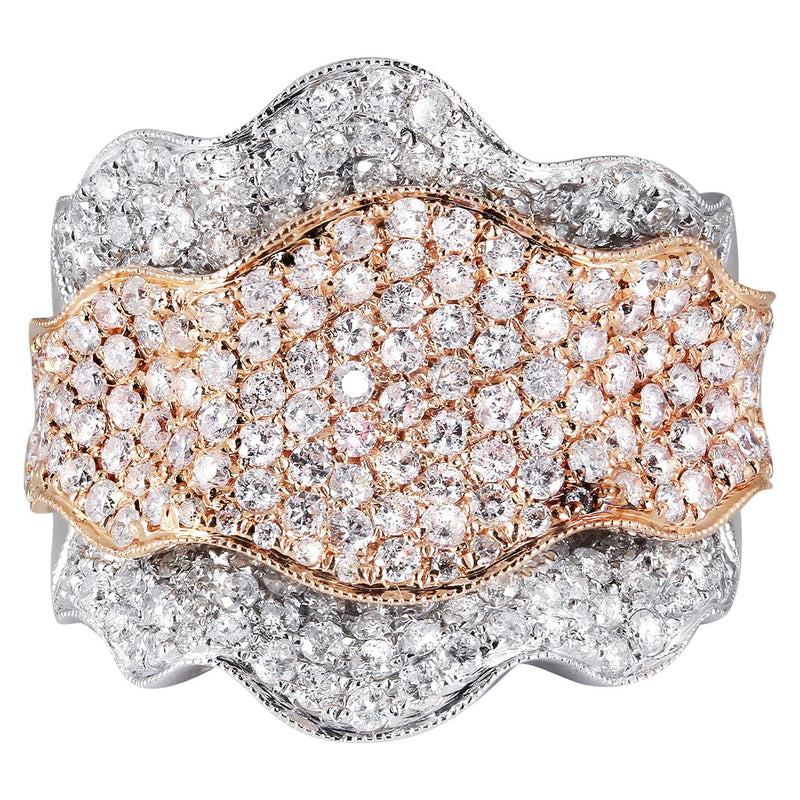 14K Ladies Diamond Cocktail Ring | 2.84 Carats | 12.36 Grams