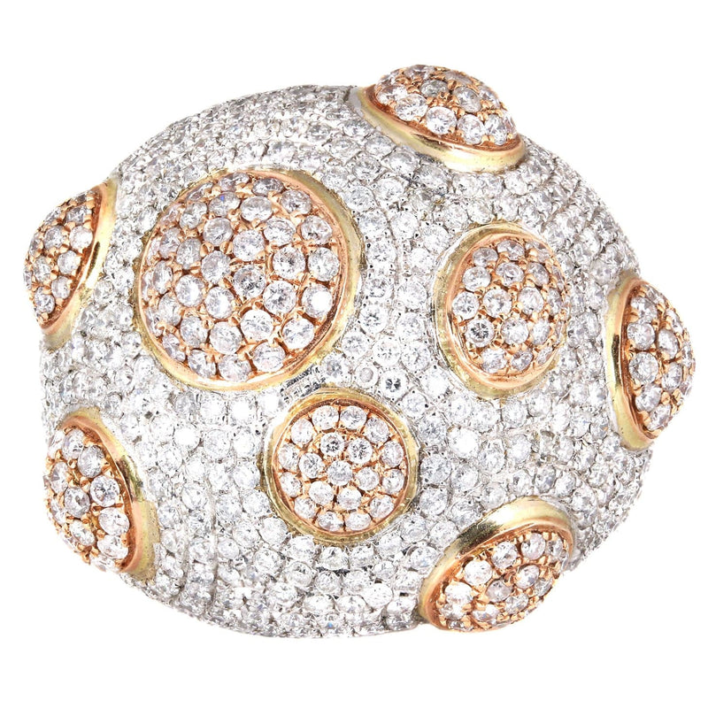 14K Ladies Diamond Cocktail Ring | 4.13 Carats | 14.91 Grams