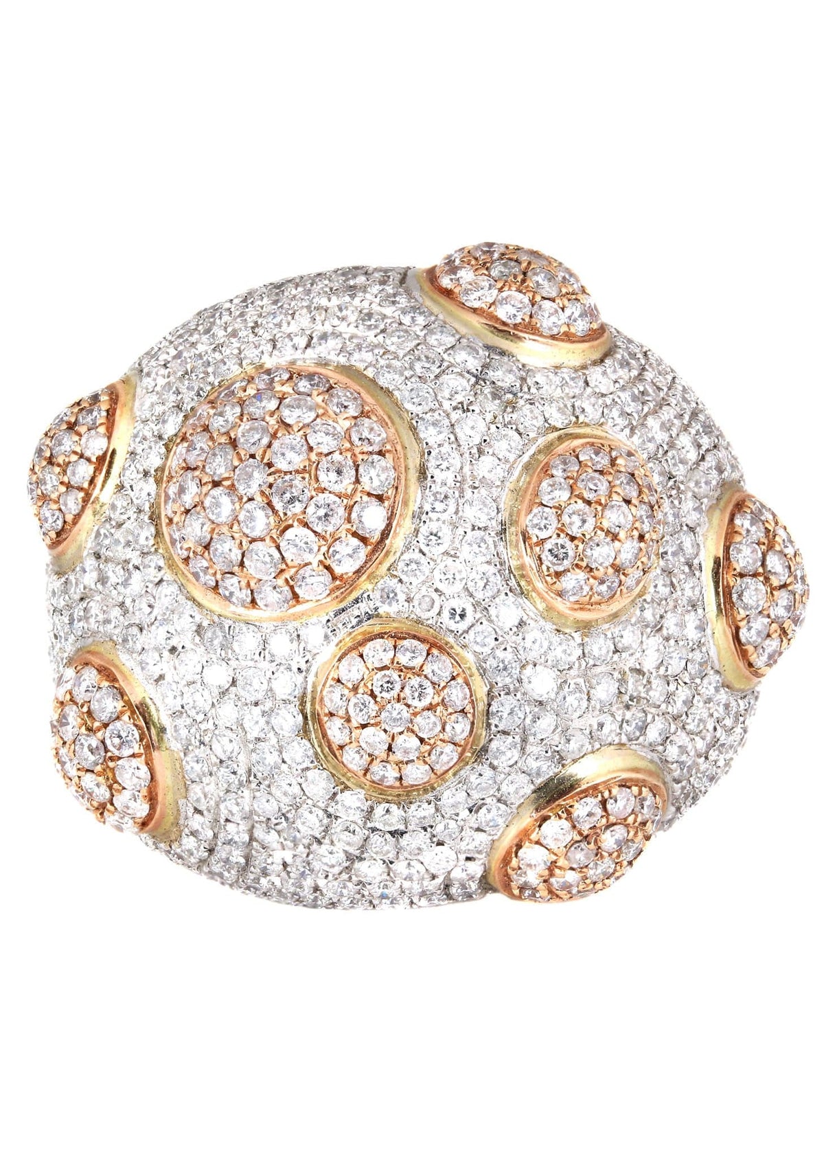 14K Ladies Diamond Cocktail Ring | 4.13 Carats | 14.91 Grams