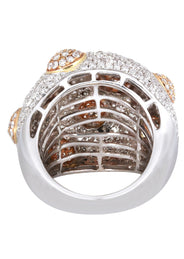 14K Ladies Diamond Cocktail Ring | 4.13 Carats | 14.91 Grams