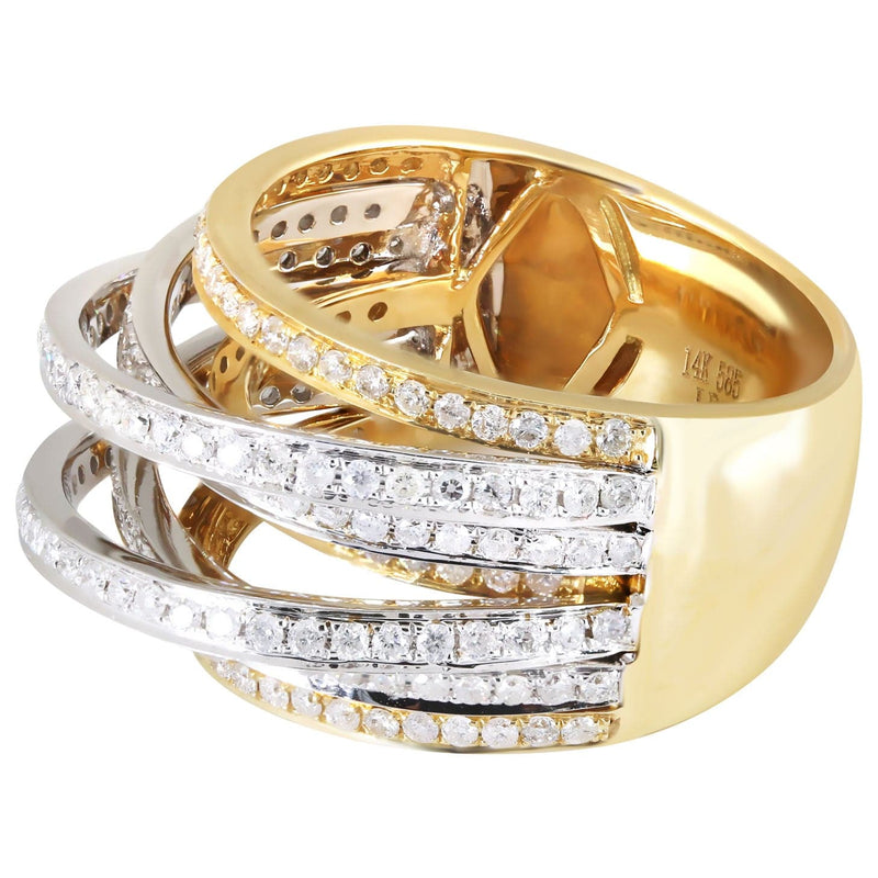 14K Ladies Diamond Cocktail Ring | 1.27 Carats | 9.91 Grams