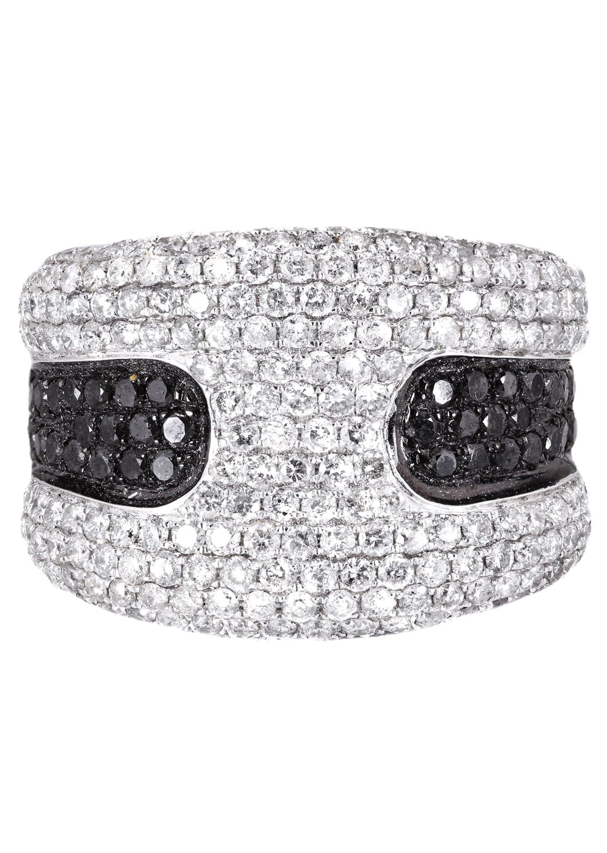 14K Ladies Black Diamond Cocktail Ring | 3.63 Carats | 11.82 Grams