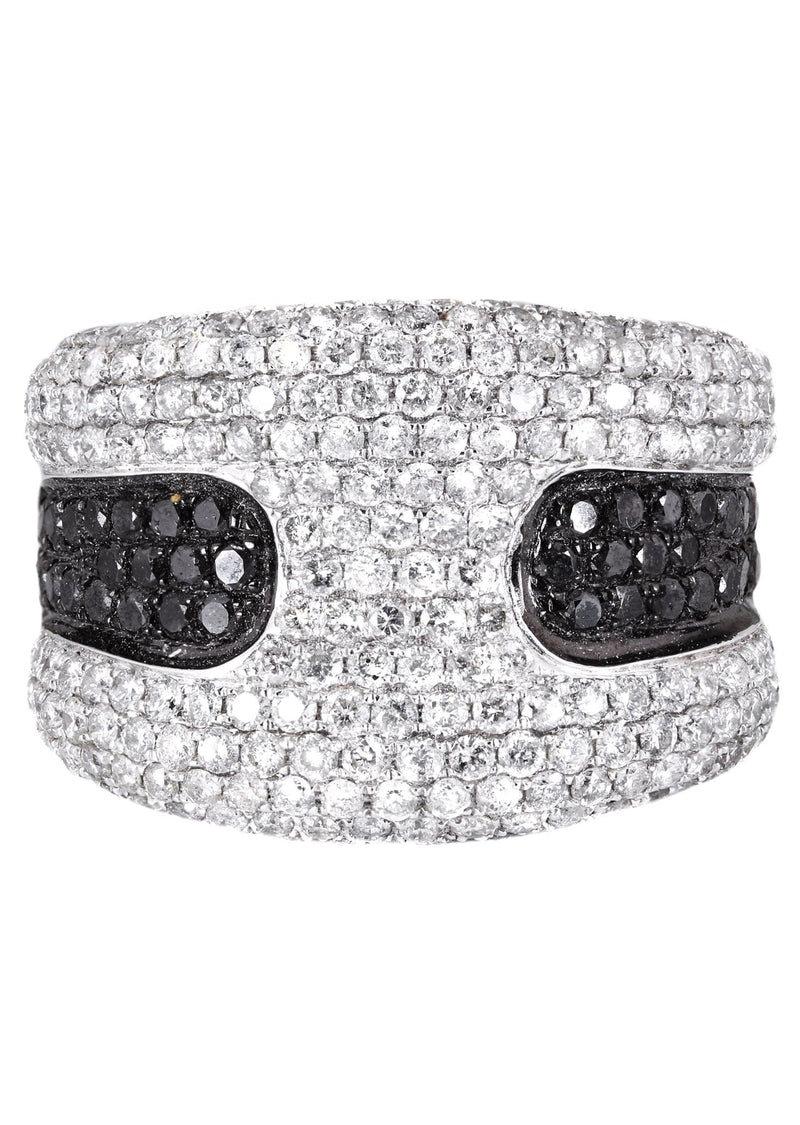 14K Ladies Black Diamond Cocktail Ring | 3.63 Carats | 11.82 Grams