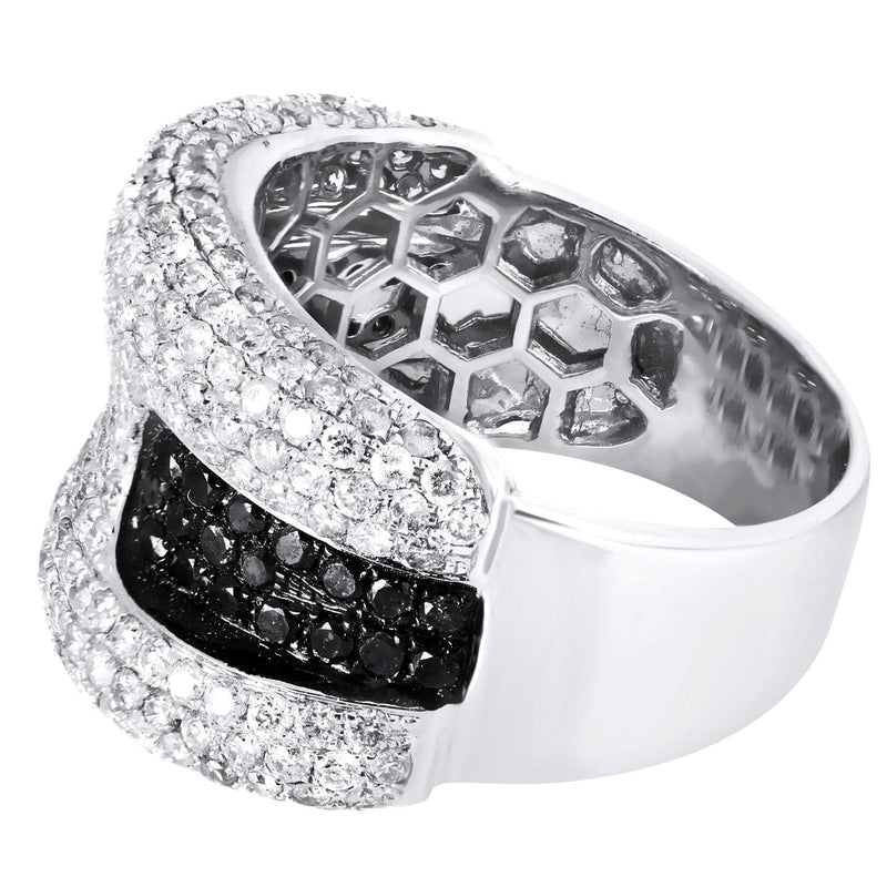 14K Ladies Black Diamond Cocktail Ring | 3.63 Carats | 11.82 Grams