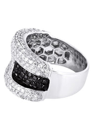 14K Ladies Black Diamond Cocktail Ring | 3.63 Carats | 11.82 Grams