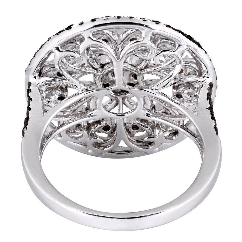 14K Ladies Black Diamond Cocktail Ring | 1.26 Carats | 7.08 Grams