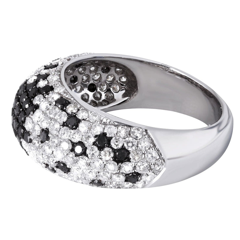 14K Ladies Black Diamond Cocktail Ring | 2.48 Carats | 6.69 Grams