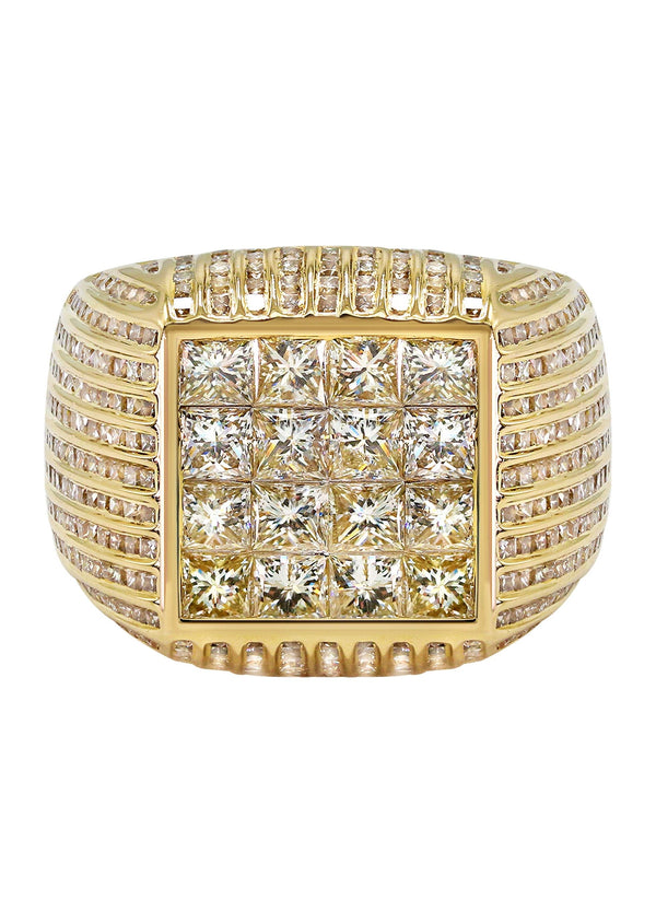 Mens Diamond Ring | 6.91 Carats | 14.42 Grams
