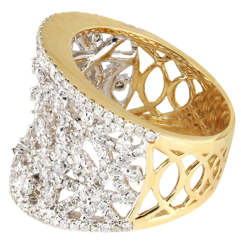 14K Ladies Diamond Cocktail Ring | 1.72 Carats | 9.72 Grams