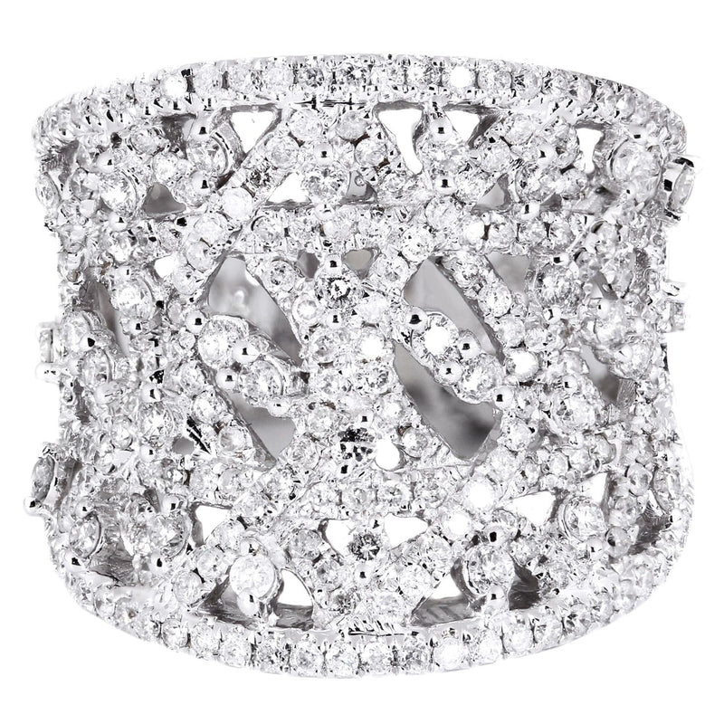 14K Ladies Diamond Cocktail Ring | 1.70 Carats| 9.72 Grams