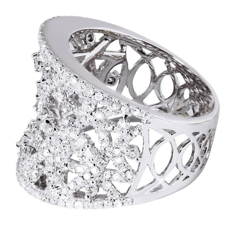 14K Ladies Diamond Cocktail Ring | 1.70 Carats| 9.72 Grams