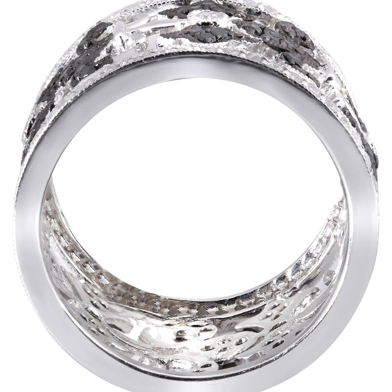 14K Ladies Black Diamond Cocktail Ring | 1.44 Carats | 8.01 Grams
