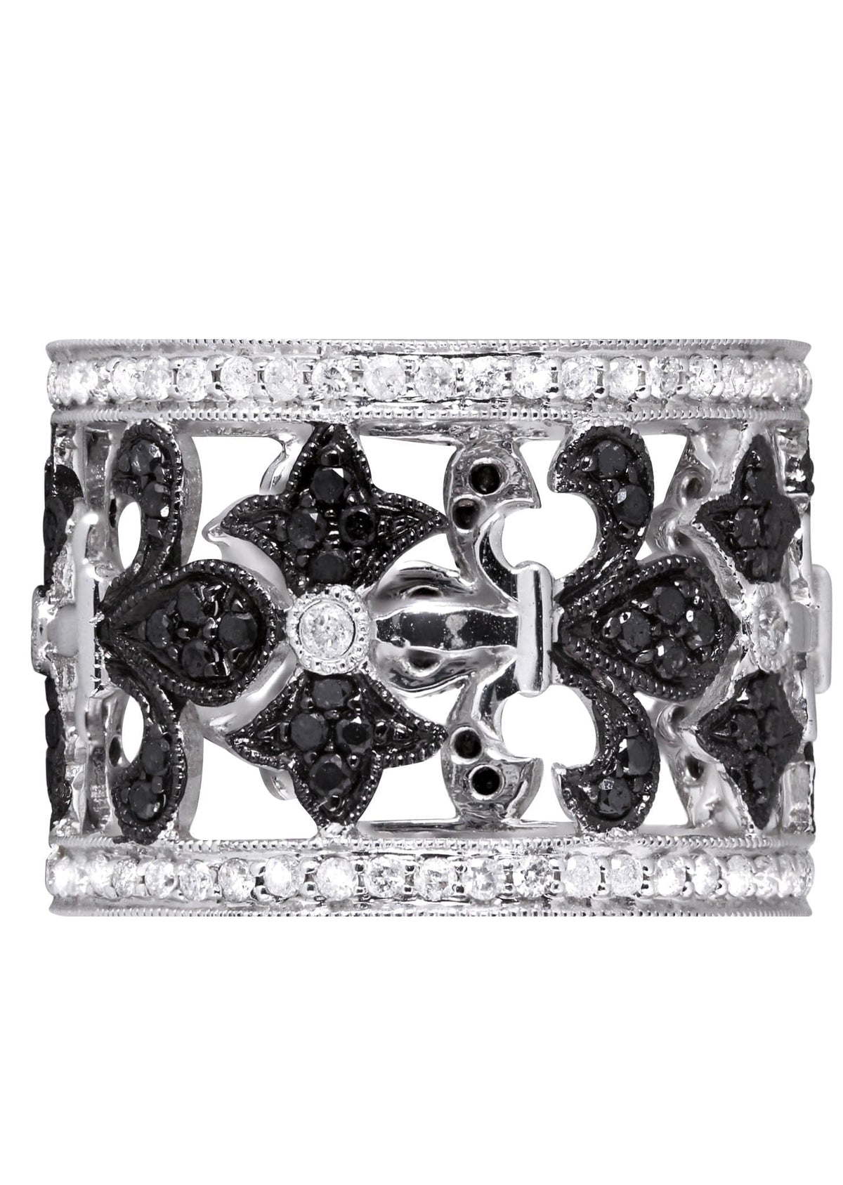 14K Ladies Black Diamond Cocktail Ring | 1.44 Carats | 8.01 Grams