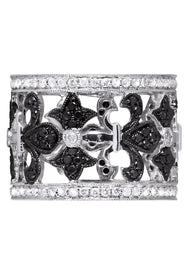 14K Ladies Black Diamond Cocktail Ring | 1.44 Carats | 8.01 Grams