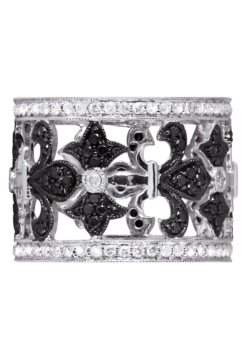 14K Ladies Black Diamond Cocktail Ring | 1.44 Carats | 8.01 Grams