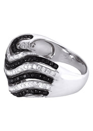 14K Ladies Black Diamond Cocktail Ring | 2.02 Carats | 12.38 Grams