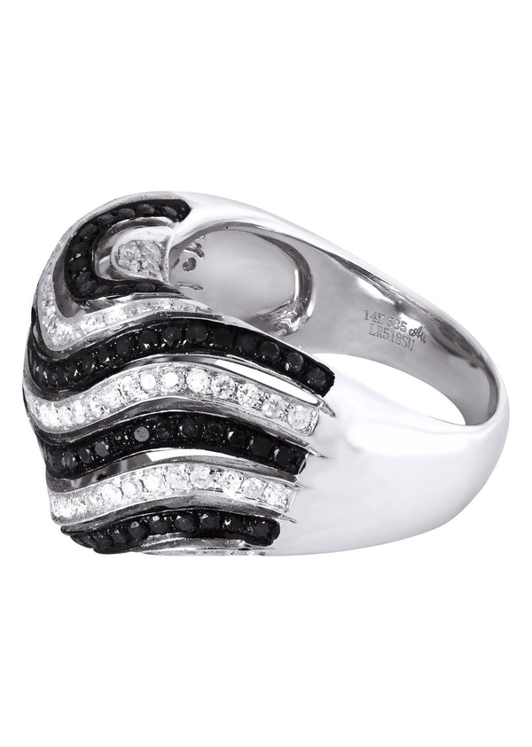 14K Ladies Black Diamond Cocktail Ring | 2.02 Carats | 12.38 Grams