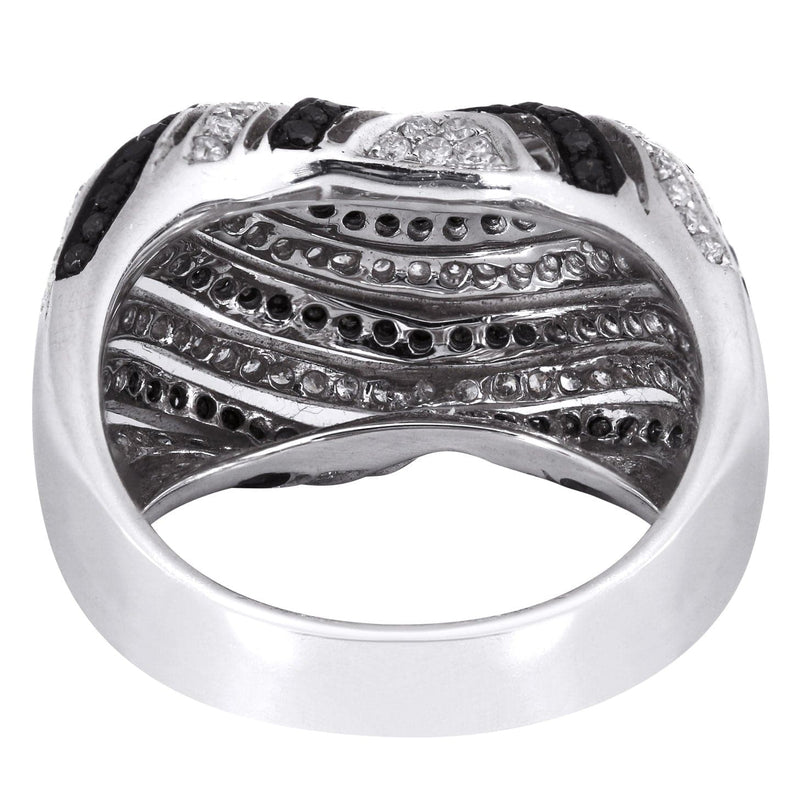 14K Ladies Black Diamond Cocktail Ring | 2.02 Carats | 12.38 Grams