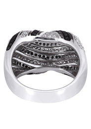 14K Ladies Black Diamond Cocktail Ring | 2.02 Carats | 12.38 Grams