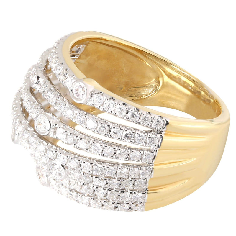 14K Ladies Diamond Cocktail Ring | 1.85 Carats | 7.71 Grams