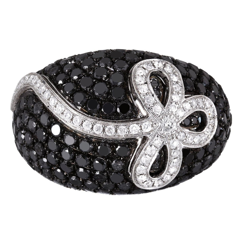 14K Ladies Black Diamond Cocktail Ring | 4.87 Carats | 12.05 Grams