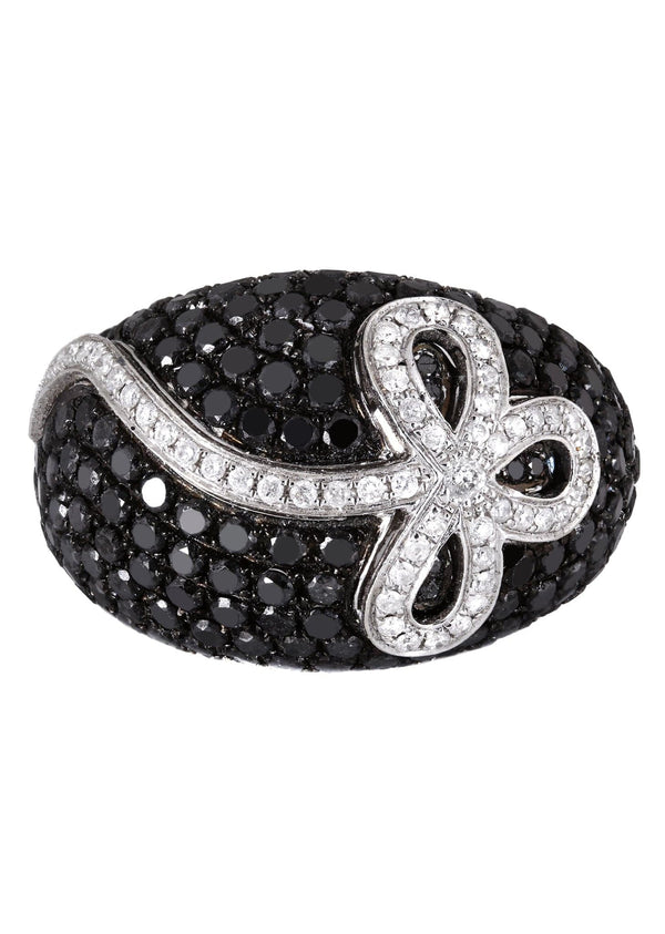 14K Ladies Black Diamond Cocktail Ring | 4.87 Carats | 12.05 Grams