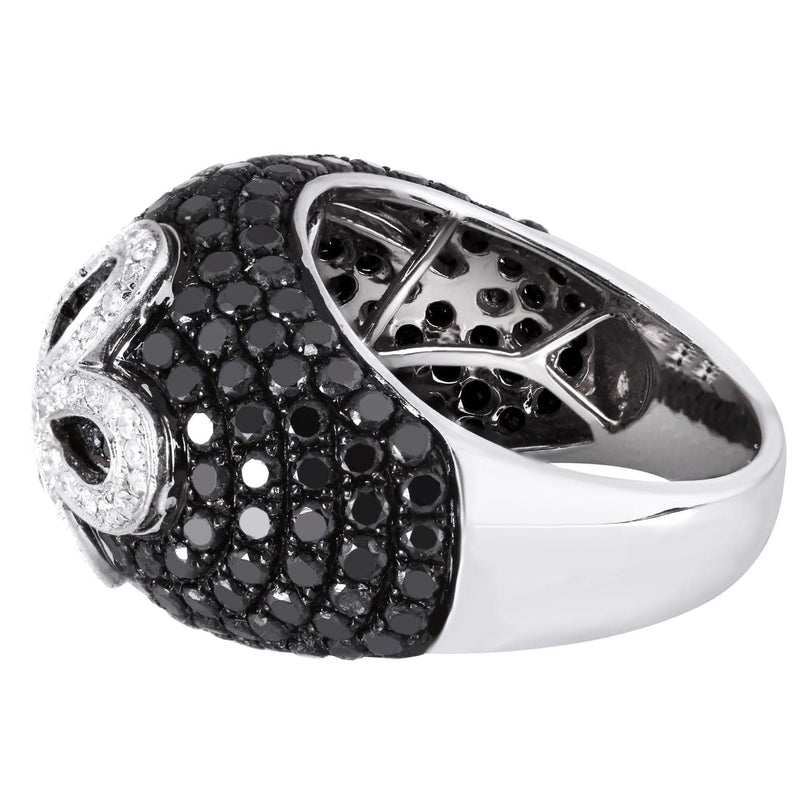 14K Ladies Black Diamond Cocktail Ring | 4.87 Carats | 12.05 Grams