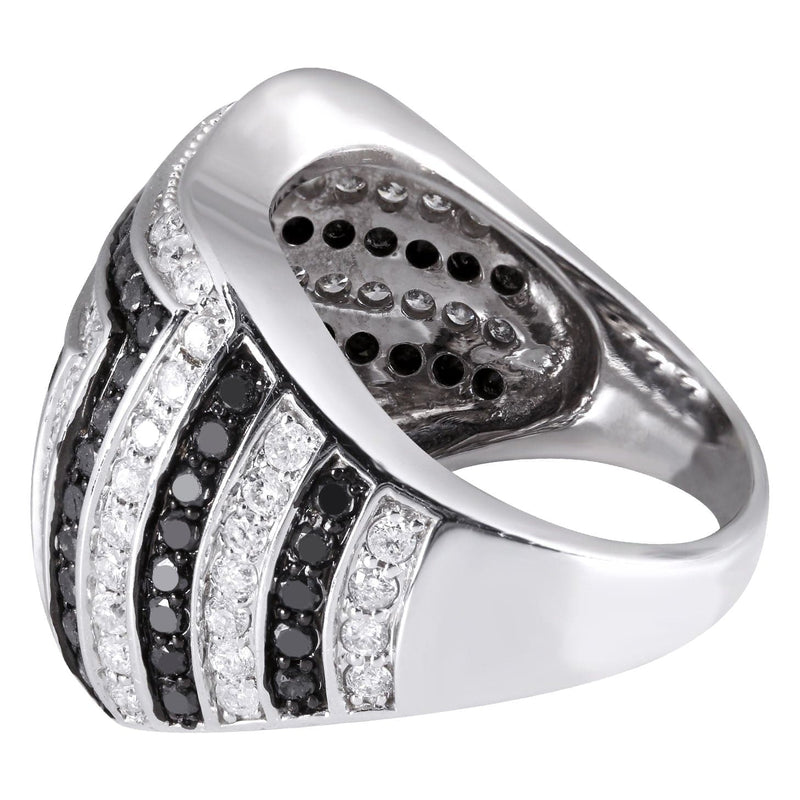 14K Ladies Black Diamond Cocktail Ring | 2.65 Carats | 13.96 Grams