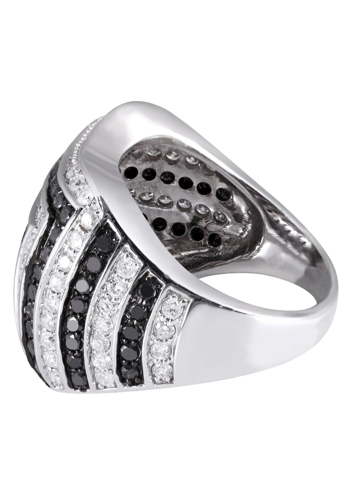 14K Ladies Black Diamond Cocktail Ring | 2.65 Carats | 13.96 Grams