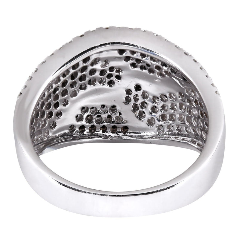14K Ladies Black Diamond Cocktail Ring | 1.38 Carats | 7.68 Grams