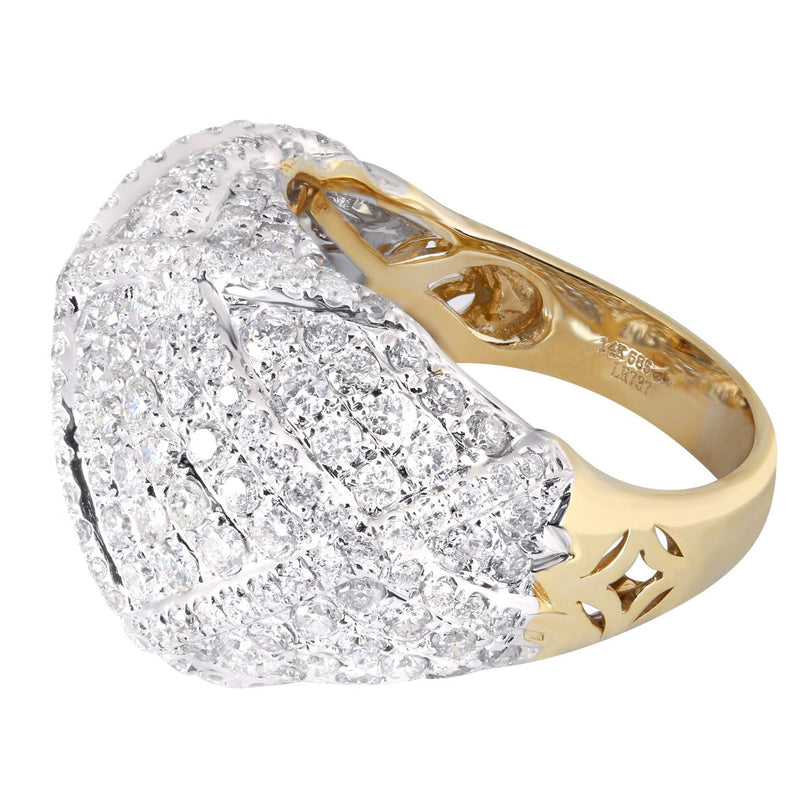 14K Ladies Diamond Cocktail Ring | 3.08 Carats | 10.25 Grams
