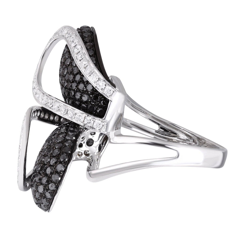 14K Ladies Black Diamond Cocktail Ring | 3.90 Carats | 10.37 Grams