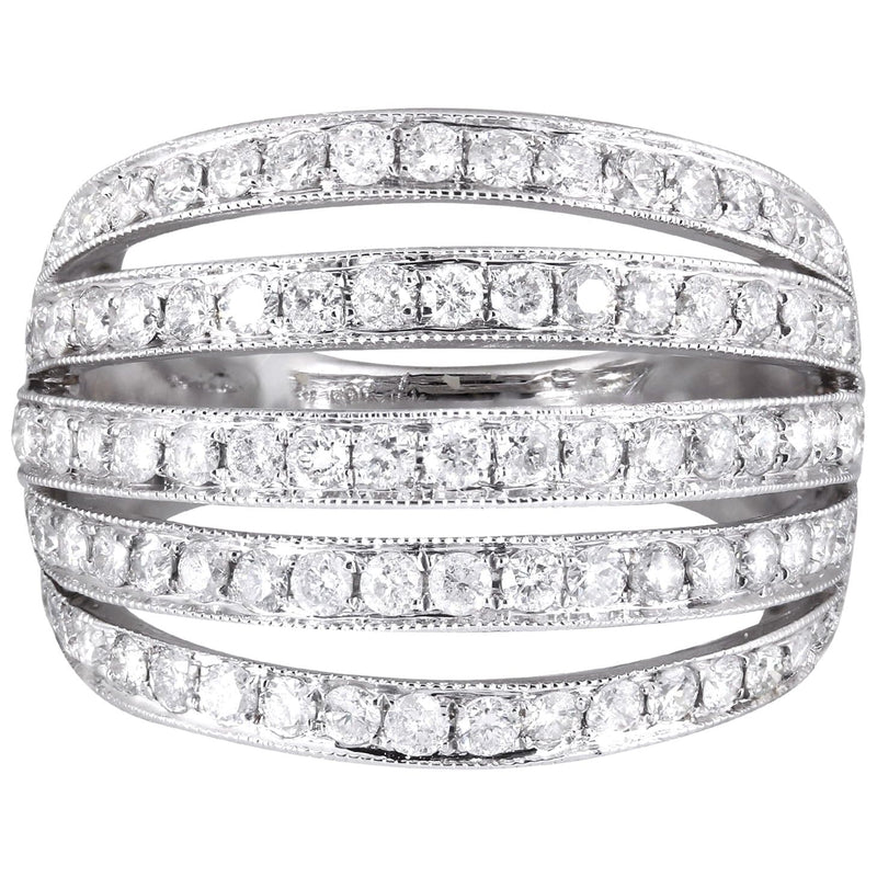 14K Ladies Diamond Cocktail Ring | 2.07 Carats | 8.91 Grams