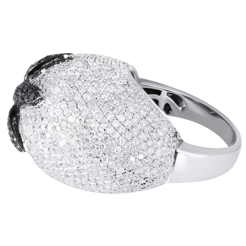 14K Ladies Black Diamond Cocktail Ring | 5.84 Carats | 14.59 Grams