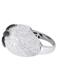 14K Ladies Black Diamond Cocktail Ring | 5.84 Carats | 14.59 Grams
