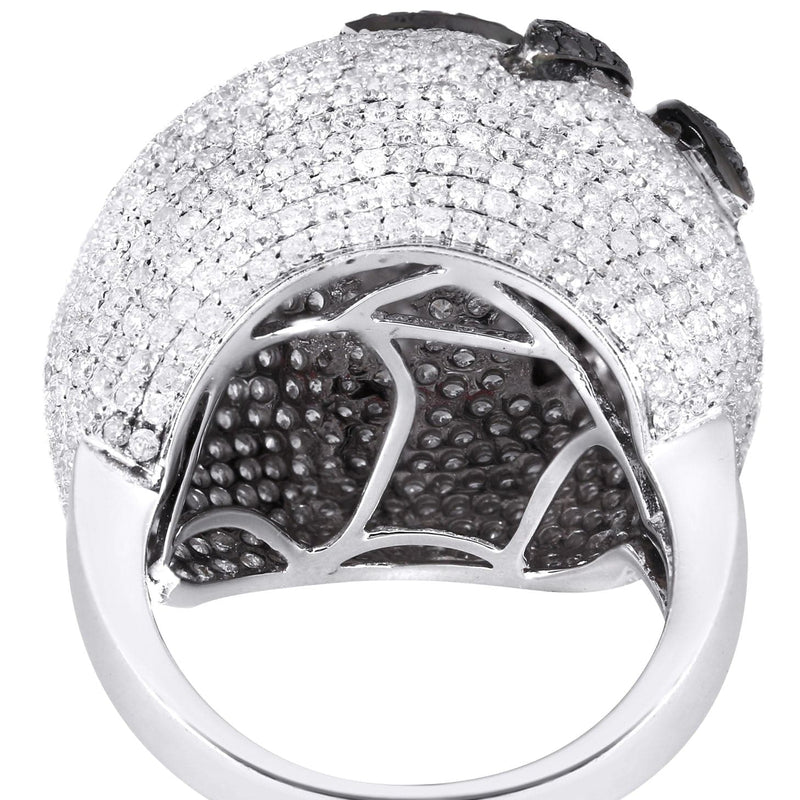 14K Ladies Black Diamond Cocktail Ring | 5.84 Carats | 14.59 Grams