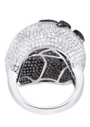 14K Ladies Black Diamond Cocktail Ring | 5.84 Carats | 14.59 Grams