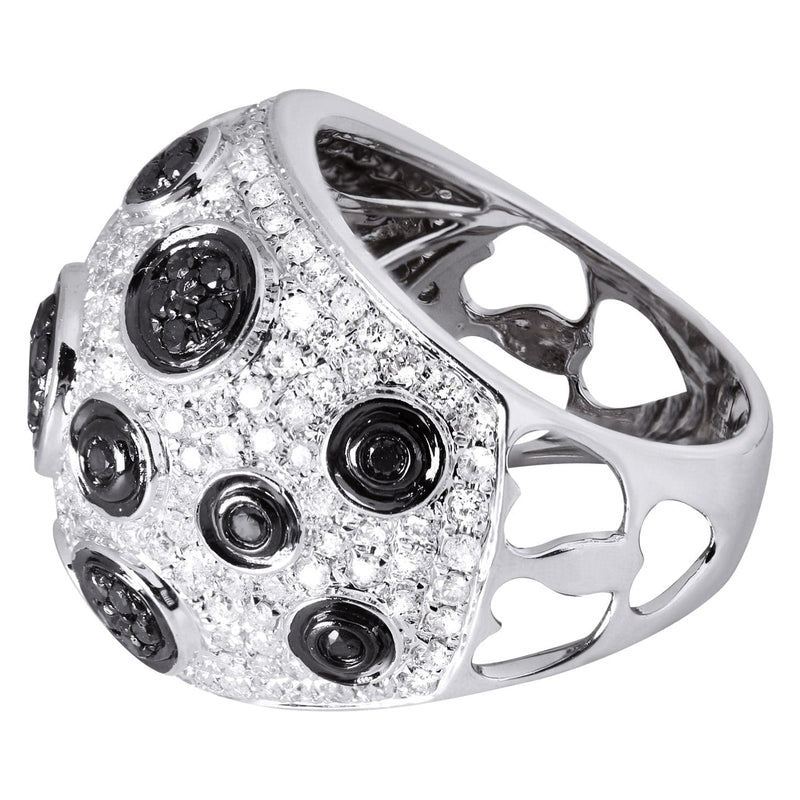 14K Ladies Black Diamond Cocktail Ring | 2.59 Carats | 12.29 Grams