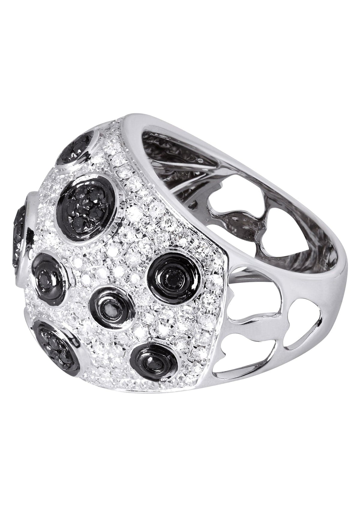 14K Ladies Black Diamond Cocktail Ring | 2.59 Carats | 12.29 Grams