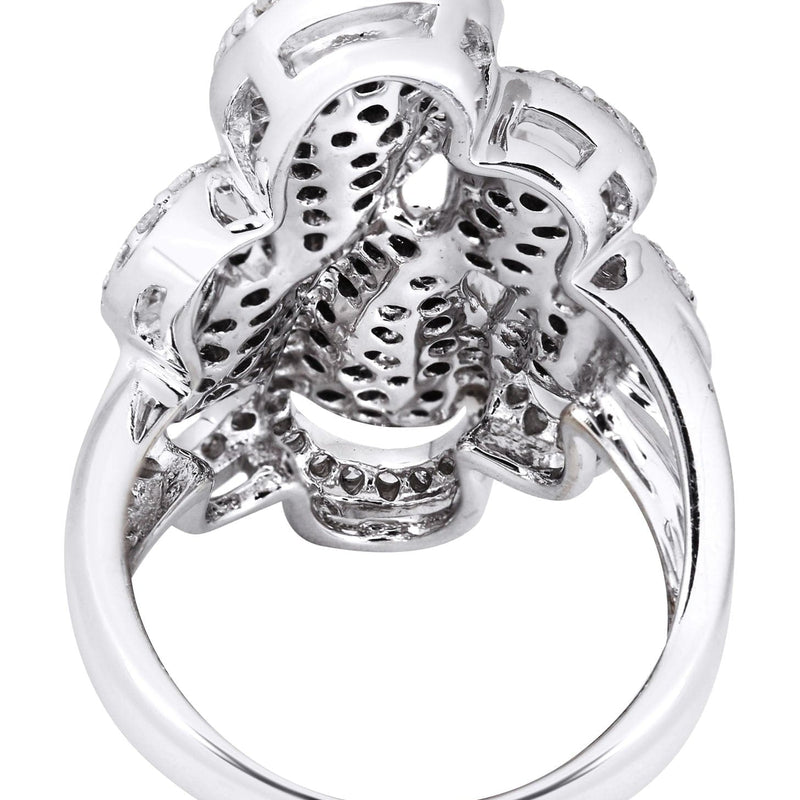 14K Ladies Black  Diamond Cocktail Ring | 0.84 Carats | 13.45 Grams