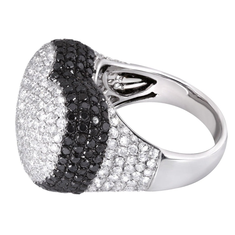 14K Ladies Black Diamond Cocktail Ring | 4.65 Carats | 11.12 Grams