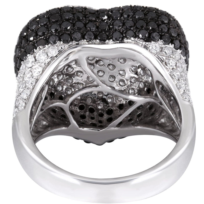 14K Ladies Black Diamond Cocktail Ring | 4.65 Carats | 11.12 Grams