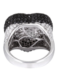 14K Ladies Black Diamond Cocktail Ring | 4.65 Carats | 11.12 Grams