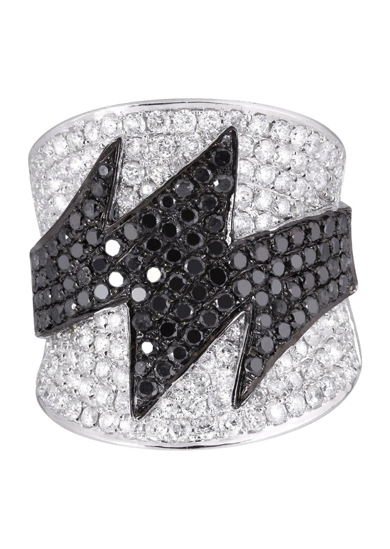14K Ladies Black Diamond Cocktail Ring | 3.47 Carats | 13.56 Grams