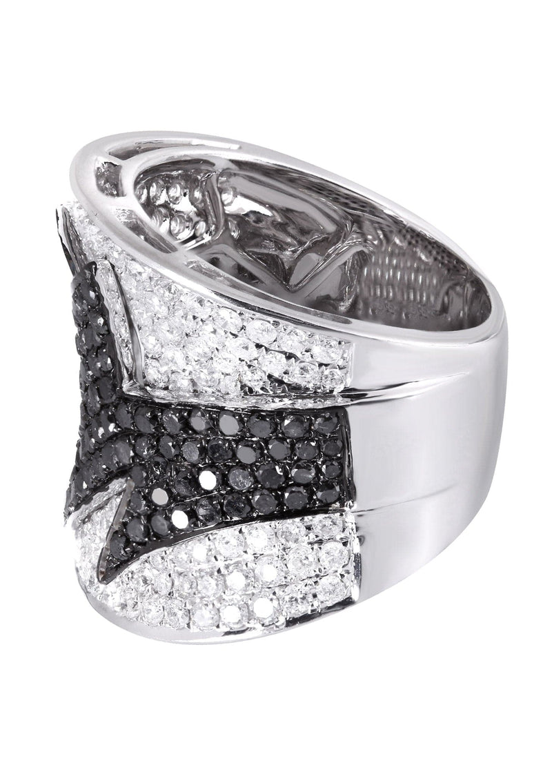 14K Ladies Black Diamond Cocktail Ring | 3.47 Carats | 13.56 Grams